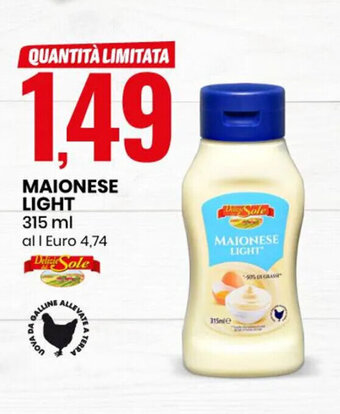 Eurospin Maionese Light 315 ml offerta