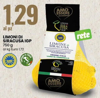 Eurospin Limoni di Siracusa IGP 750 g offerta