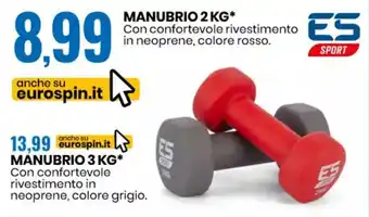 Eurospin ES Sport Manubrio 2 kg offerta