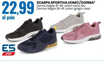 Eurospin ES Sport Scarpa Sportiva Uomo / Donna offerta