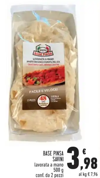 Savini Base Pinsa lavorata a mano 500 g
