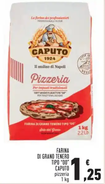 Conad Caputo Farina di Grano Tenero Tipo ''00'' pizzeria 1 kg offerta
