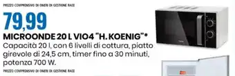 Microonde 20 L Vio 4 "H. Koenig"
