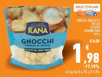 Conad Rana Gnocchi Gnocchetti freschi di patate 500 g offerta