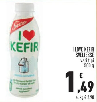 Conad I Love Kefir Sveltesse vari tipi 500 g offerta