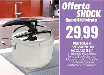 Eurospin Pentola a Pressione in Acciaio 5 L offerta