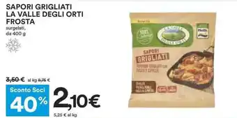 Coop Frosta La Valle degli Orti Sapori Grigliati 400 g offerta