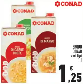 Conad Conad Brodo vari tipi 1 l offerta