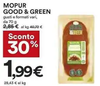Coop Mopur Good & Green 70 g offerta