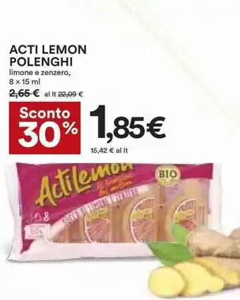 Coop Acti Lemon Polenghi 8 x 15 ml offerta
