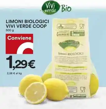 Coop Coop Vivi Verde Limoni Biologici 500 g offerta