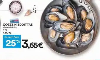 Coop Cozze Nieddittas offerta