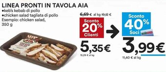 Coop Aia Linea Pronti in Tavola 350 g offerta