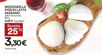Coop Mozzarella Fior di Latte Sassano 250 g offerta
