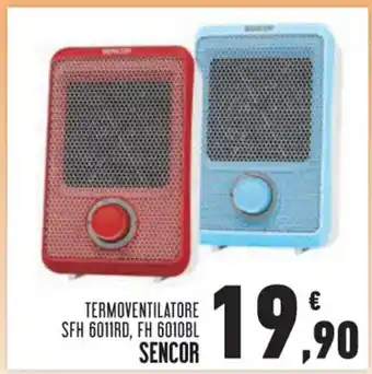 Sencor Termoventilatore SFH 6011RD, FH 6010BL