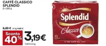 Coop Splendid Caffè Classico 2 x 225 g offerta
