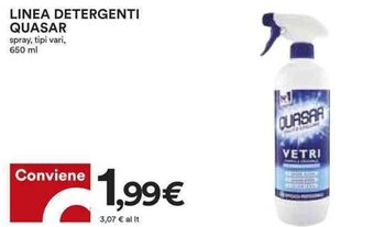 Coop Quasar Linea Detergenti 650 ml offerta