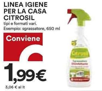 Coop Citrosil Linea Igiene per La Casa 650 ml offerta
