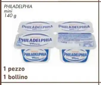 Conad Philadelphia mini 140 g 1 pezzo 1 bollino offerta