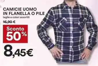 Coop Camicie Uomo in Flanella o Pile offerta