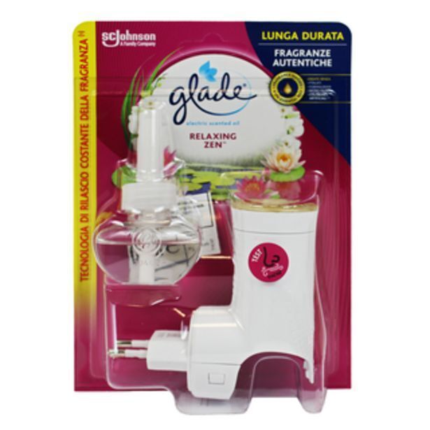 Glade essential oil elettrico diffusore + ricarica relaxing zen 20 ml