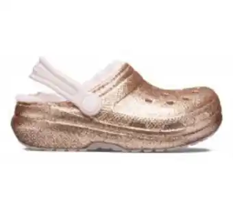 Classic lined glitter clog kid