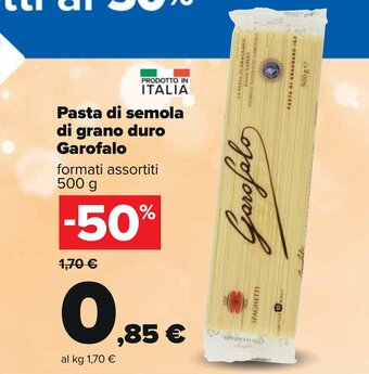Carrefour Garofalo Pasta di semola di grano duro formati assortiti 500 g offerta