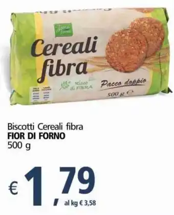 Alter Discount Fior di Forno Biscotti Cereali fibra 500 g offerta
