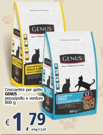 Alter Discount Genus Croccantini per gatto 800 g offerta