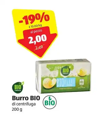 ALDI Bio natura Burro BIO 200 g offerta