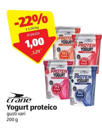ALDI Crane Yogurt proteico 200 g offerta