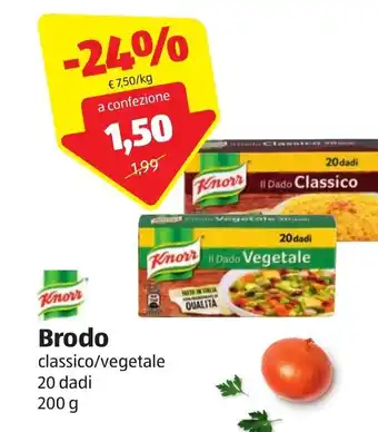 ALDI Knorr Brodo 20 dadi 200 g offerta