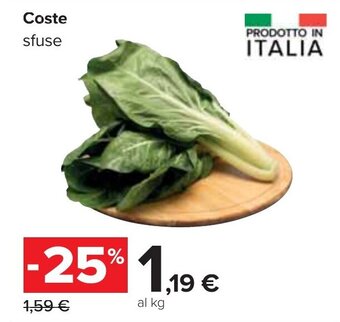Carrefour Coste sfuse offerta
