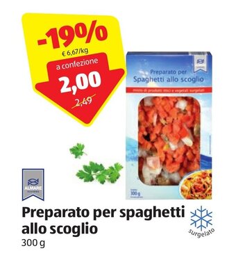 ALDI Almare Preparato per spaghetti allo scoglio 300 g offerta