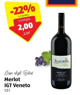 Casa degli Olmi Merlot IGT Veneto 1,5 l