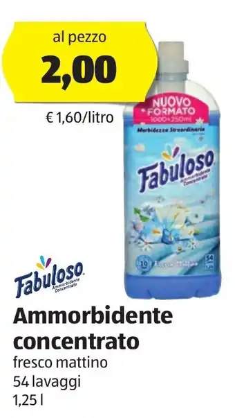 ALDI Fabuloso Ammorbidente concentrato 1,25 l offerta