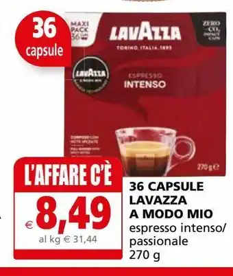 36 capsule di caffè lavazza a modo mio