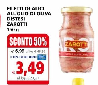 Filetti di alici zarotti
