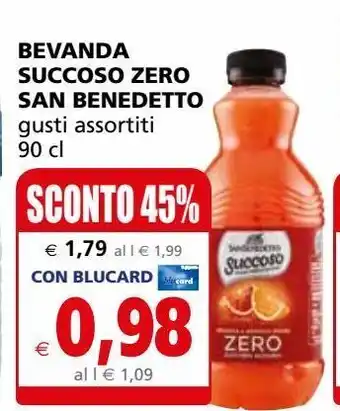 Il Gigante Bevanda succoso zero san benedetto offerta