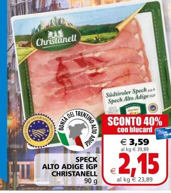 Il Gigante Speck alto adige igp christanell offerta