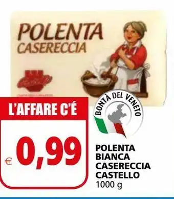 Il Gigante Polenta bianca casereccia castello offerta