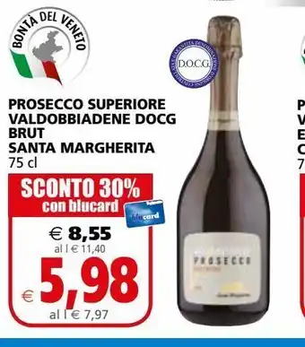 Il Gigante Prosecco superiore valdobbiadene docg brut santa margherita offerta