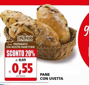 Pane con uvetta