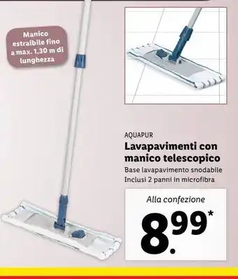 Lidl Lavapavimenti con manico telescopico offerta