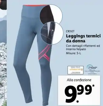 Lidl Leggings termici da donna offerta