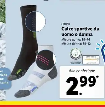Lidl Calze sportive da uomo o donna offerta