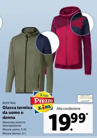 Lidl Giacca termica da uomo o donna offerta