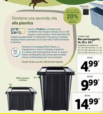 Lidl Box portaoggetti - 14 litri offerta