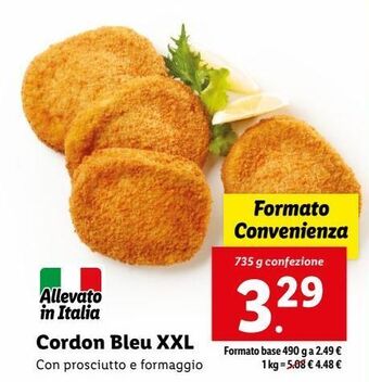 Lidl Cordon bleu xxl offerta