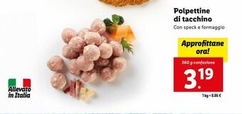 Lidl Polpettine di tacchino offerta